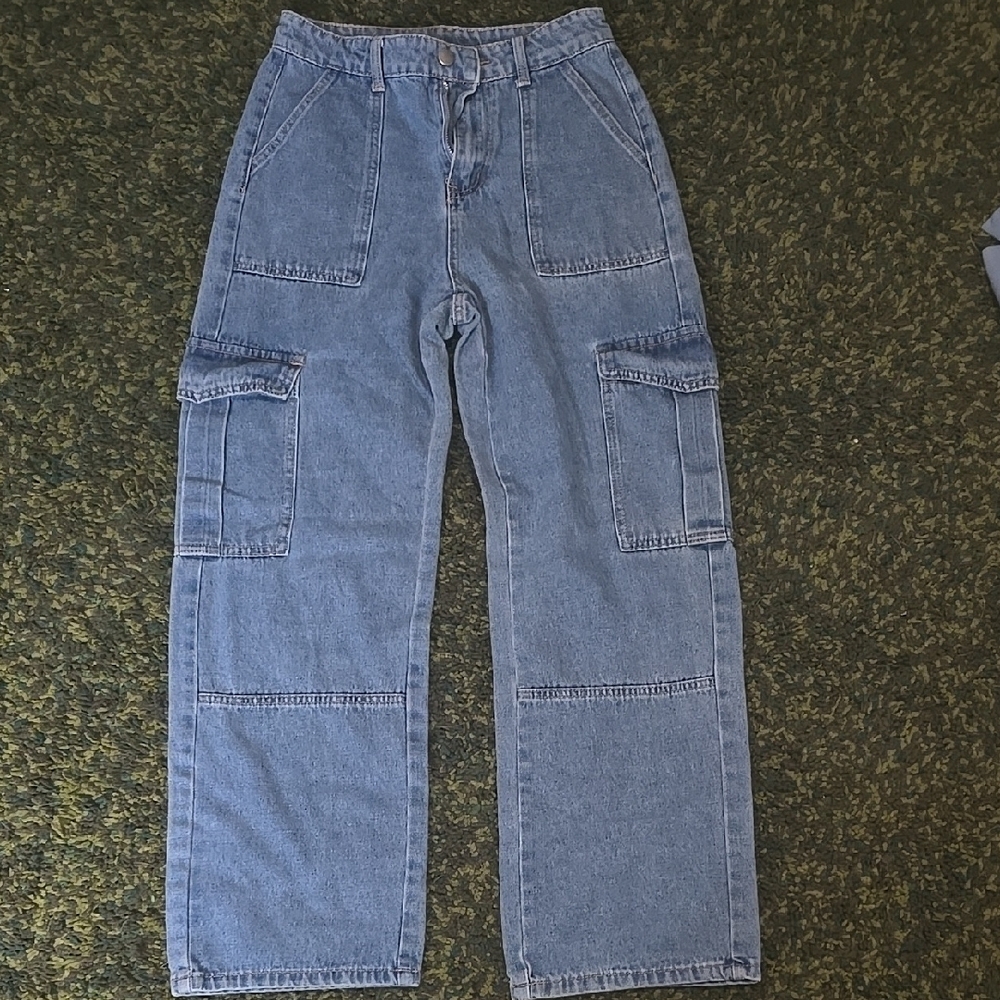 Blue Cargo Jeans